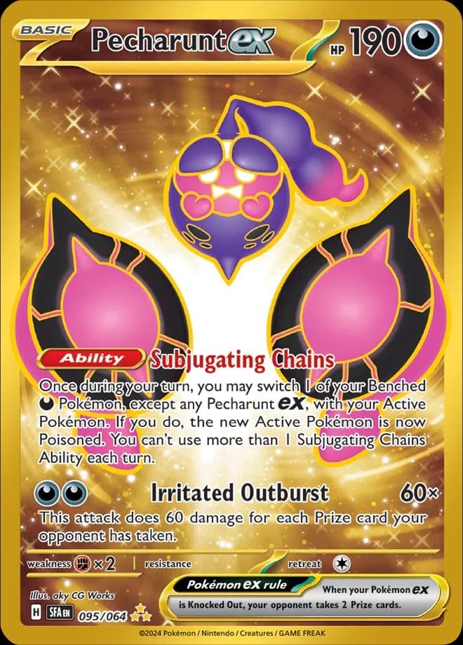Pecharunt ex Pokemon card