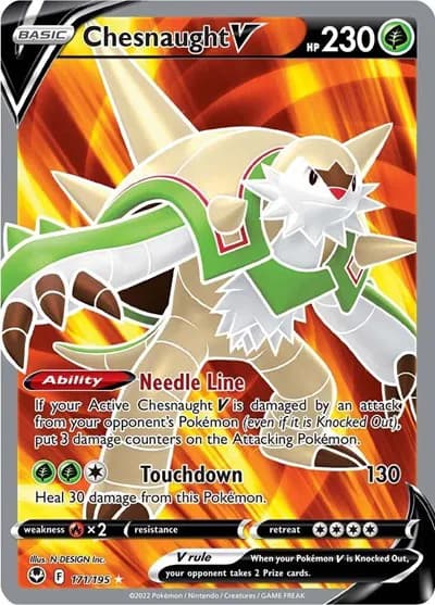Chesnaught V (Full Art)  Pokemon card