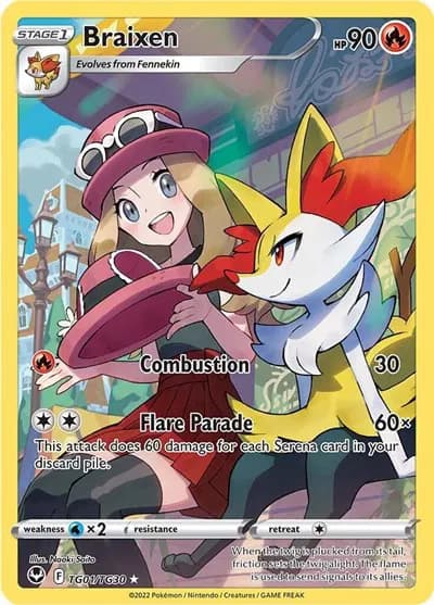 Braixen  Pokemon card