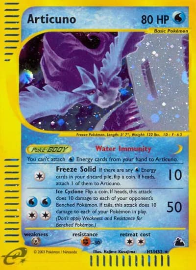 Articuno (H3)  Pokemon card