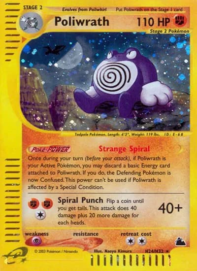 Poliwrath (H24)  Pokemon card