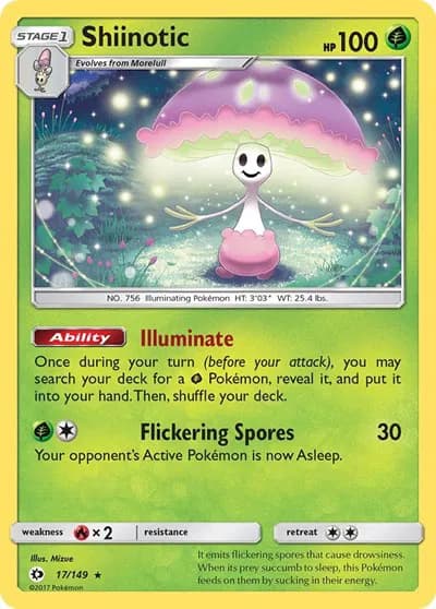 Shiinotic  Pokemon card