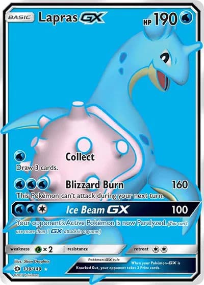 Lapras GX (Full Art)  Pokemon card