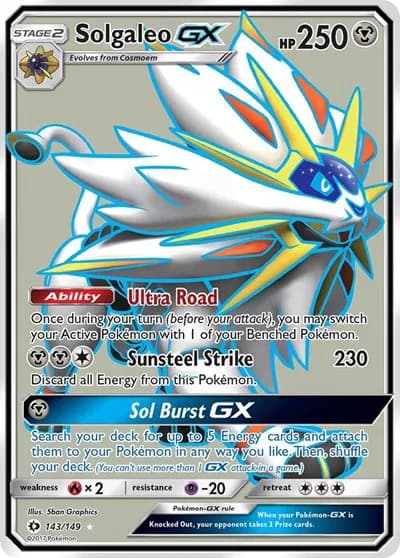 Solgaleo GX (Full Art) Pokemon card