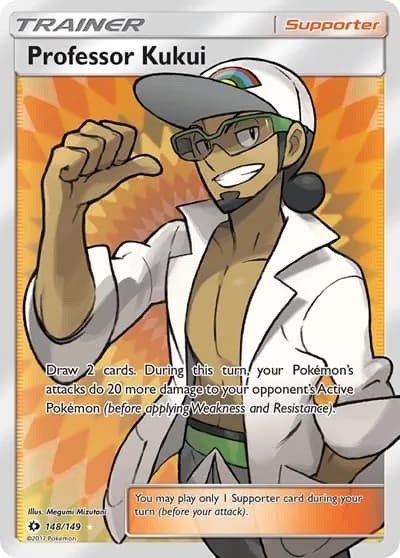 Professor Kukui (Full Art)  Pokemon card