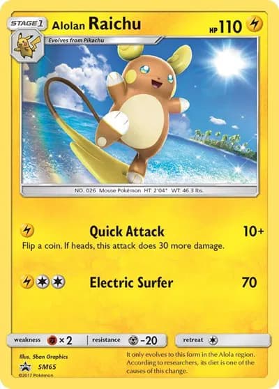 Alolan Raichu   Pokemon card