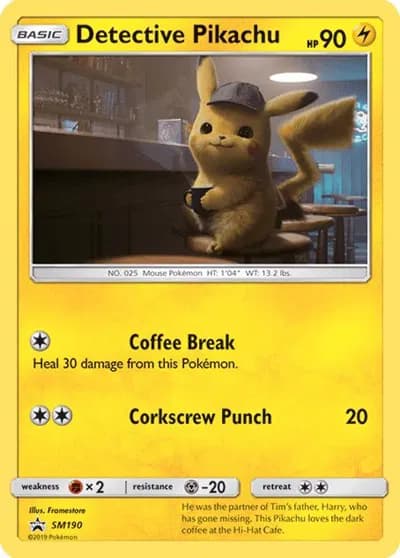 Detective Pikachu   Pokemon card