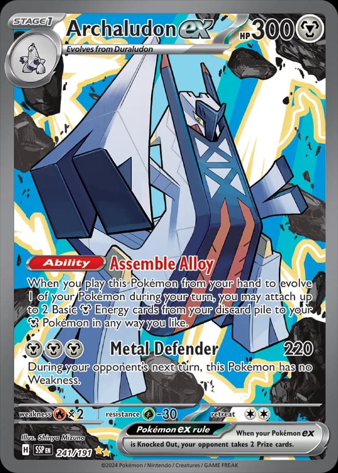 Archaludon ex  Pokemon card