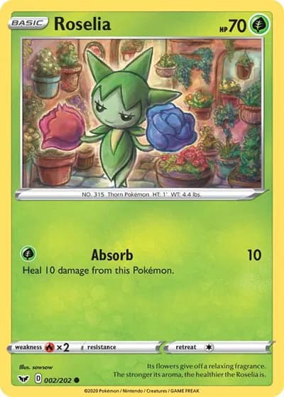 Roselia (002)  Pokemon card