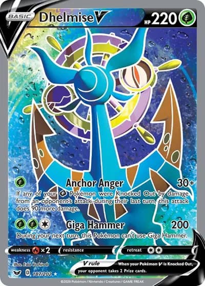 Dhelmise V (Full Art)  Pokemon card