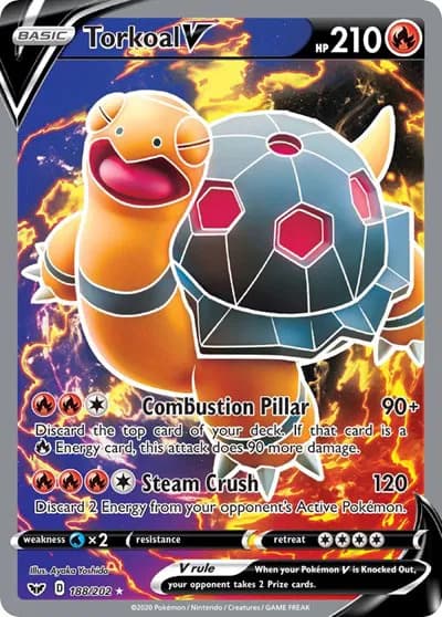 Torkoal V (Full Art)  Pokemon card