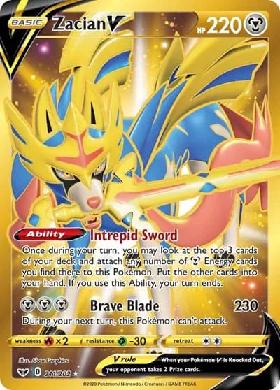 Zacian V (Secret)  Pokemon card