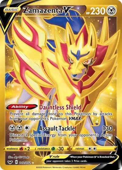 Zamazenta V (Secret)  Pokemon card