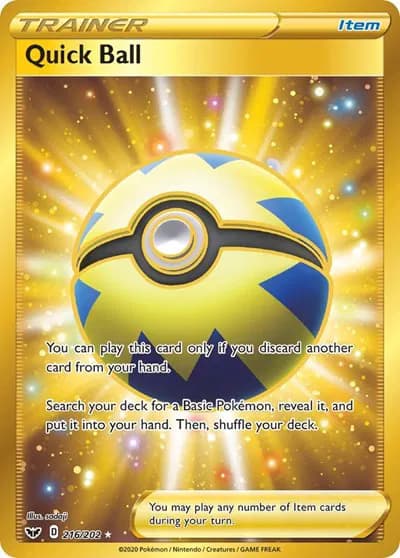 Quick Ball (Secret) Pokemon card