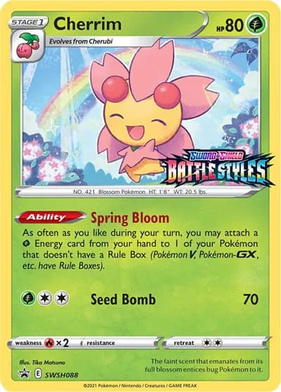 Cherrim (Prerelease)  Pokemon card