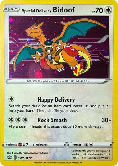 Special Delivery Bidoof  Pokemon card