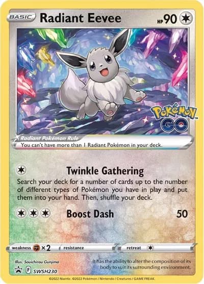 Radiant Eevee  Pokemon card