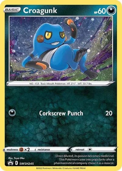 Croagunk (Cosmos Holo)  Pokemon card