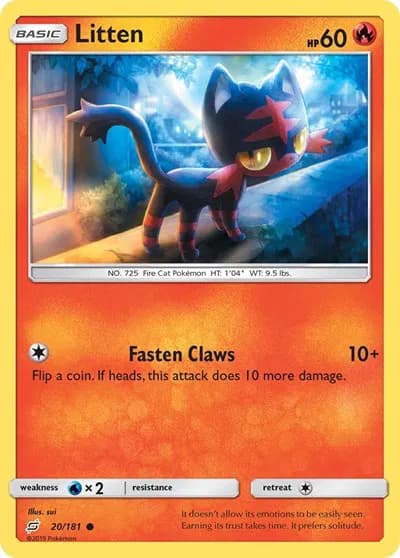 Litten  Pokemon card