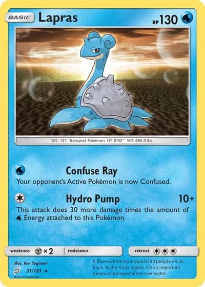 Lapras  Pokemon card