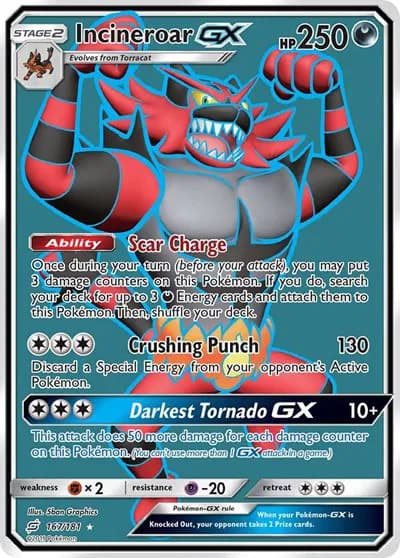 Incineroar GX (Full Art)  Pokemon card