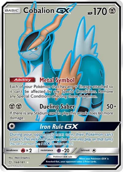 Cobalion GX (Full Art)  Pokemon card