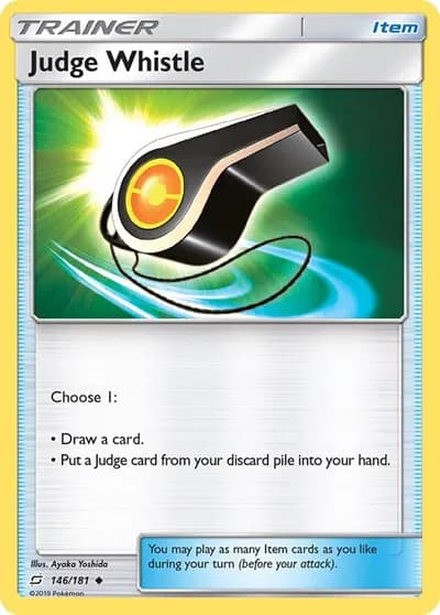 Judge Whistle  Pokemon card