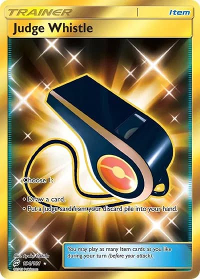 Judge Whistle (Secret)  Pokemon card