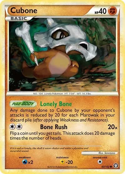 Cubone  Pokemon card