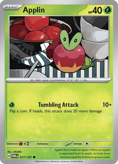 Applin  Pokemon card