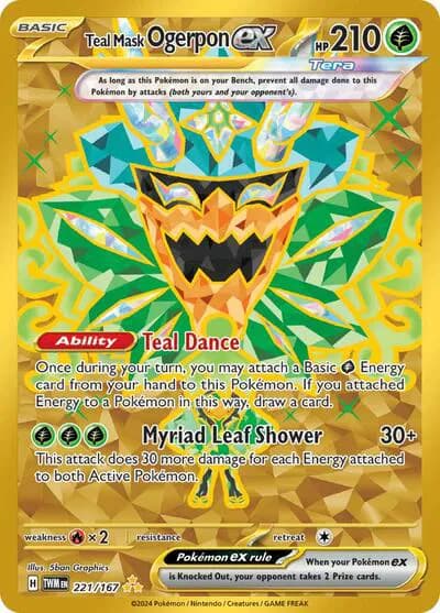 Teal Mask Ogerpon ex Pokemon card