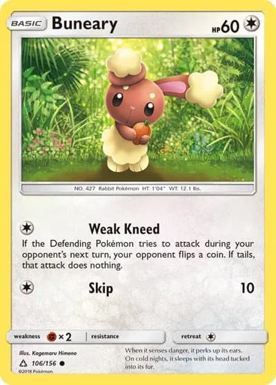 Buneary  Pokemon card