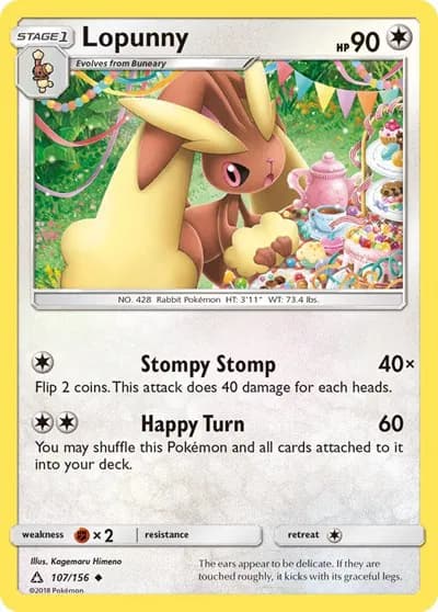 Lopunny  Pokemon card