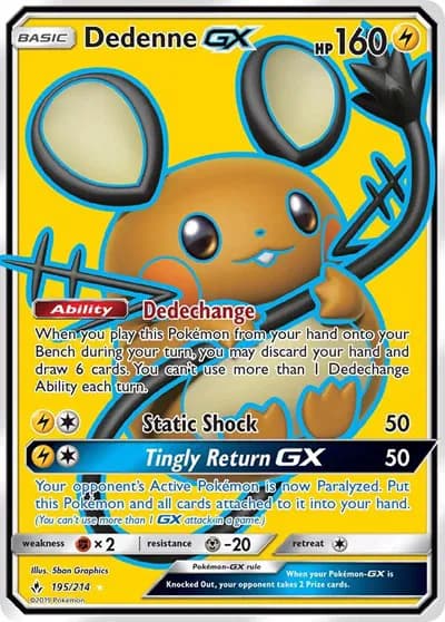 Dedenne GX (Full Art) Pokemon card