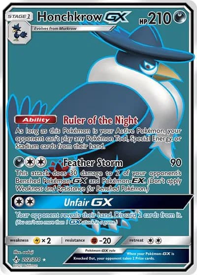 Honchkrow GX (Full Art)  Pokemon card