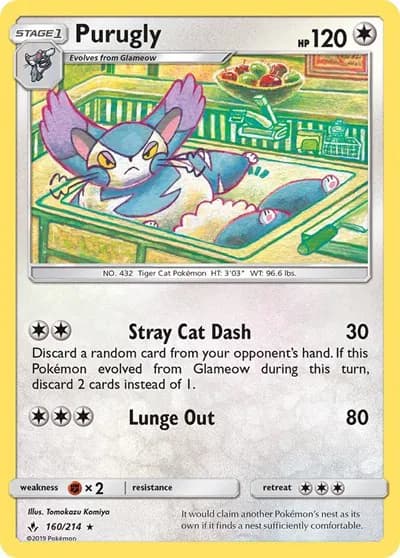 Purugly  Pokemon card