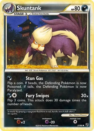 Skuntank  Pokemon card