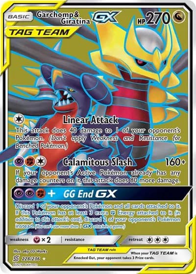 Garchomp & Giratina GX (Full Art)  Pokemon card