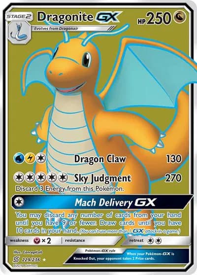 Dragonite GX (Full Art)  Pokemon card