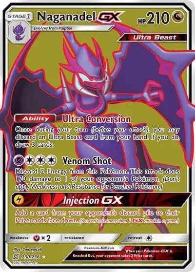 Naganadel GX (Full Art)  Pokemon card