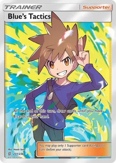 Blue's Tactics (Full Art)  Pokemon card