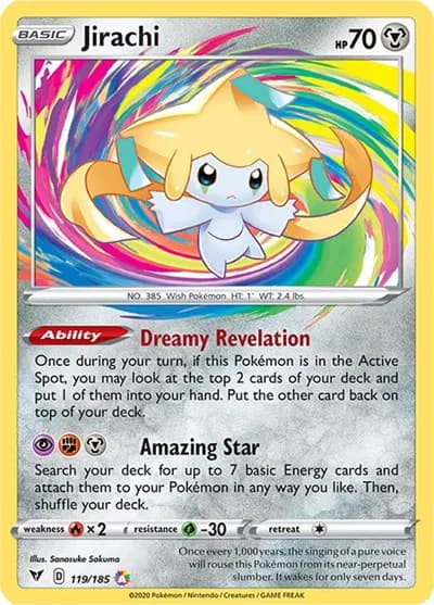 Jirachi  Pokemon card