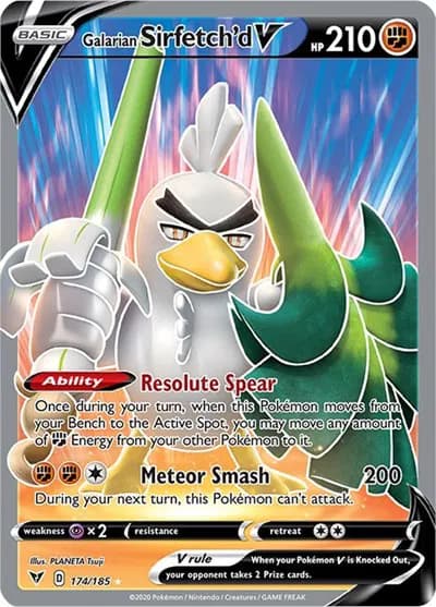 Galarian Sirfetch'd V (Full Art)  Pokemon card