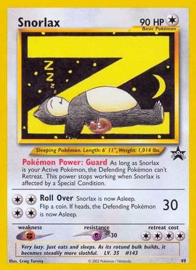 Snorlax  Pokemon card