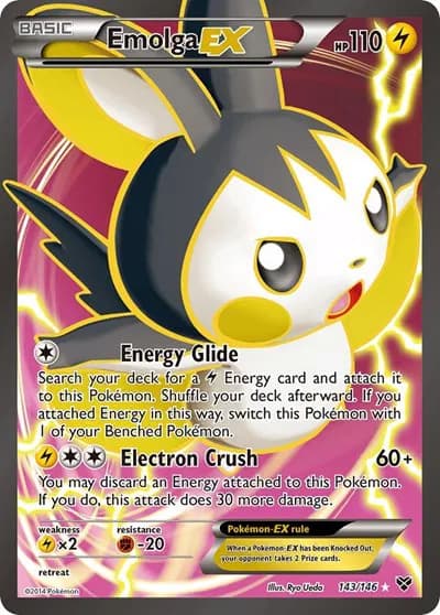 Emolga EX (143 Full Art)  Pokemon card