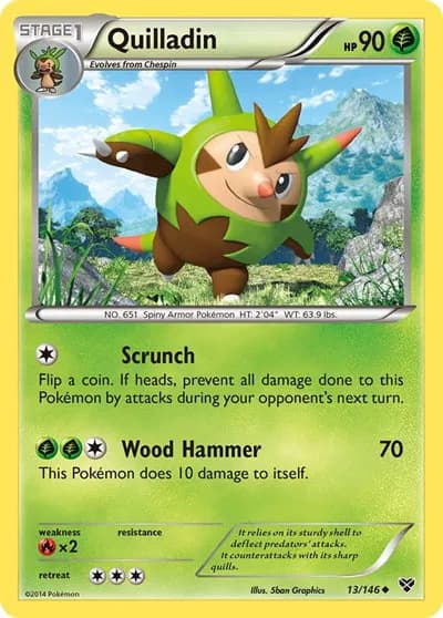 Quilladin  Pokemon card