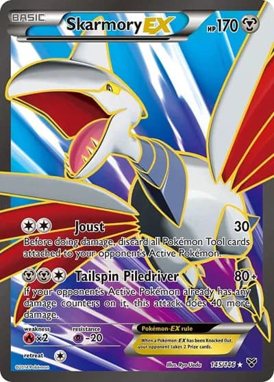 Skarmory EX (145 Full Art)  Pokemon card
