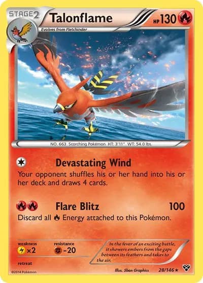 Talonflame  Pokemon card