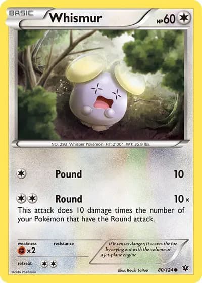 Whismur  Pokemon card