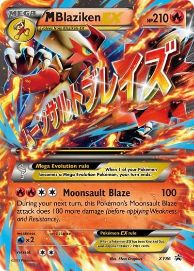 M Blaziken EX  Pokemon card